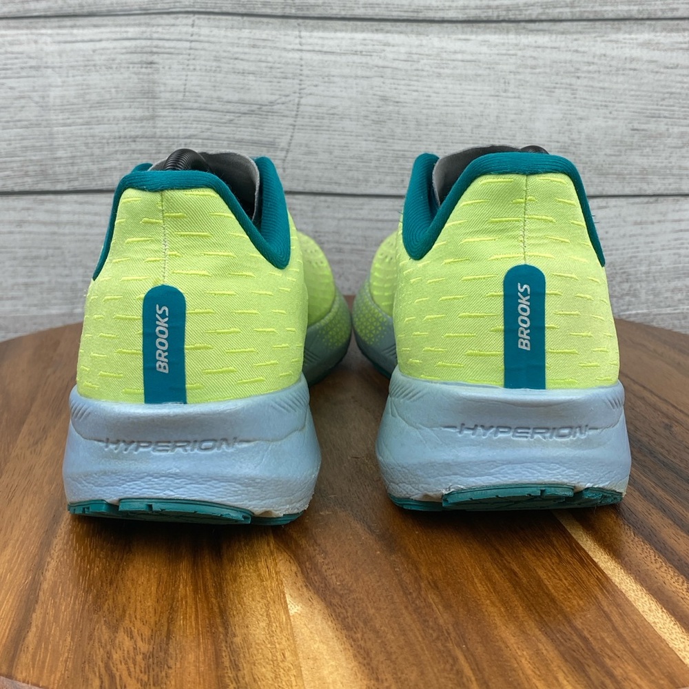 Brooks Hyperion Tempo Road Running Shoe Green Yellow Blue Men’s Sneaker Size 11 - Picture 6 of 12